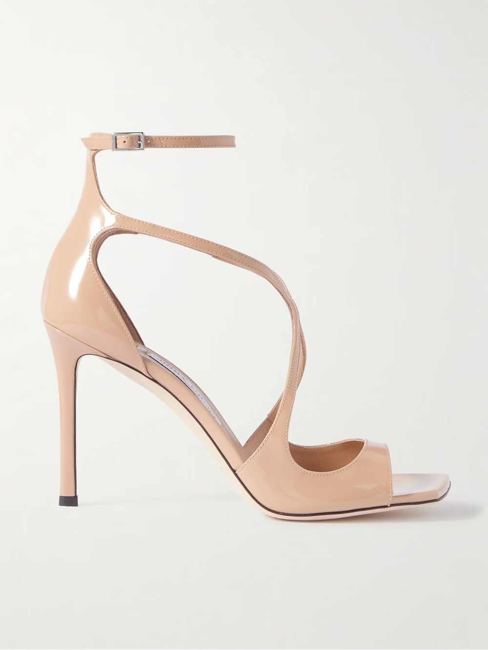 Jimmy Choo Azia 95 Patent Leather Strappy Heel